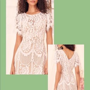 Lulus Ivory Lace Dress